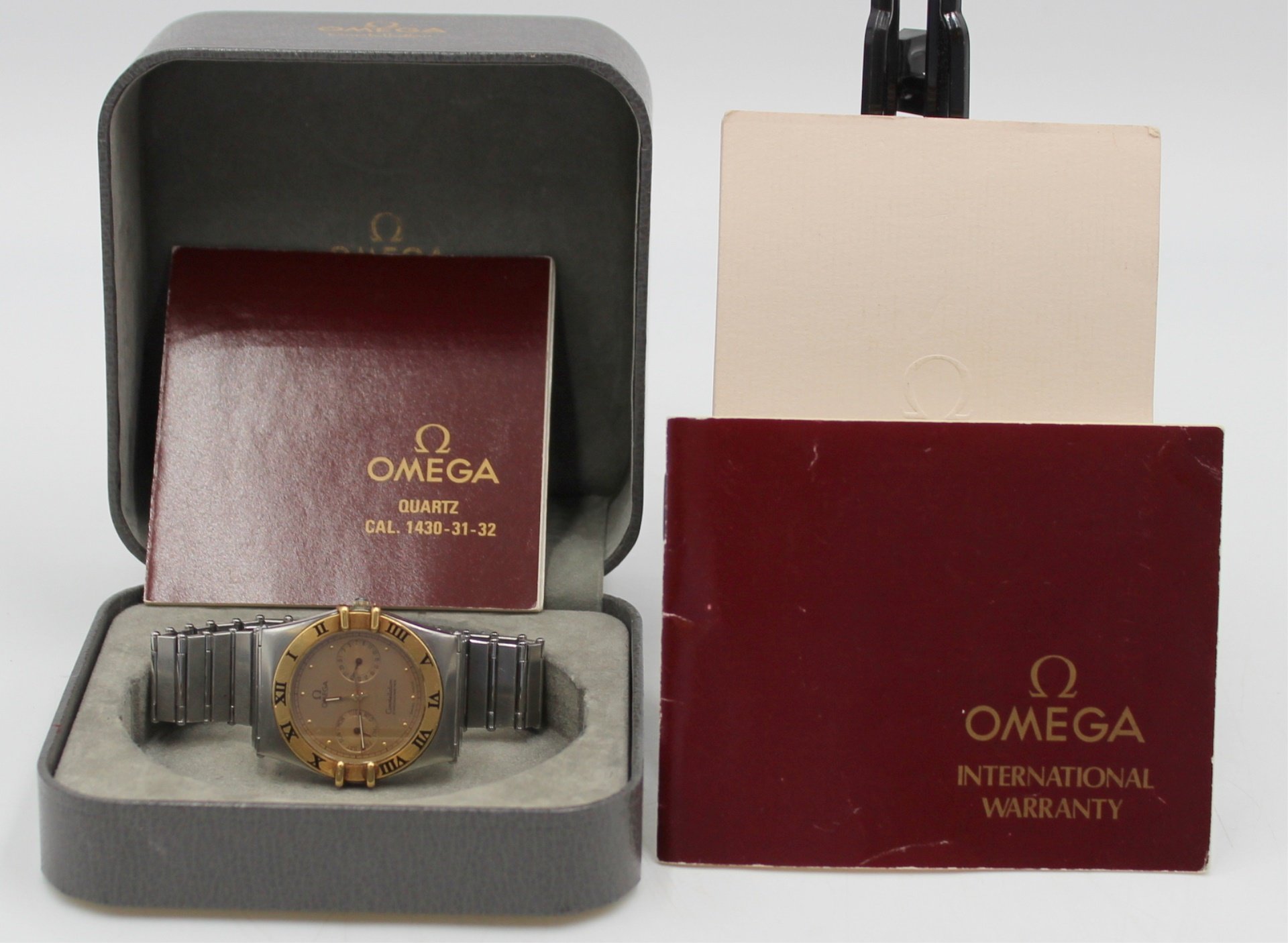 JEWELRY. MENS OMEGA CONSTELLATION TWO-TONE