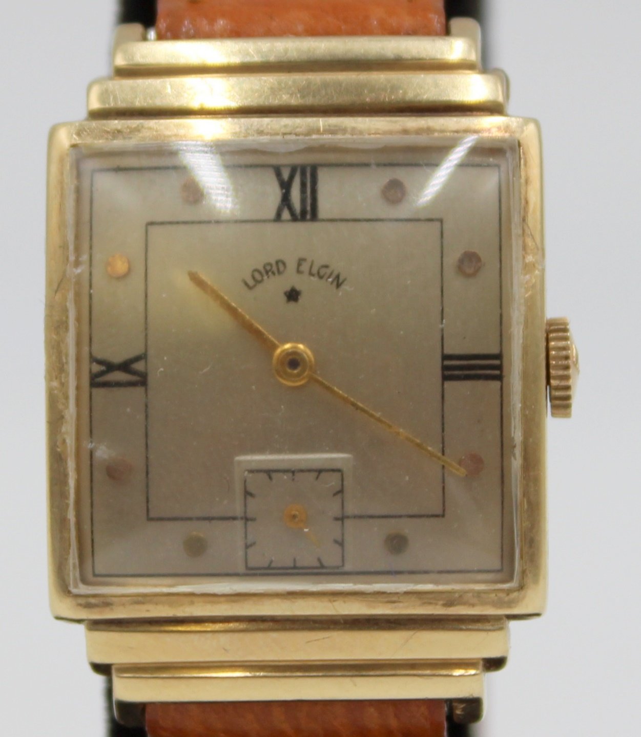 JEWELRY. MENS LORD ELGIN 14KT GOLD