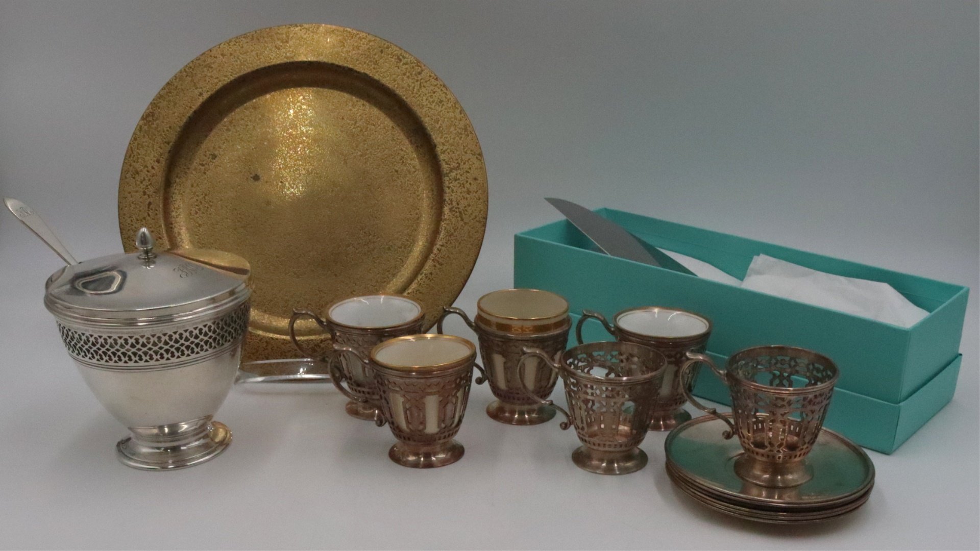 STERLING. ASSORTED TIFFANY & CO. TABLEWARES.