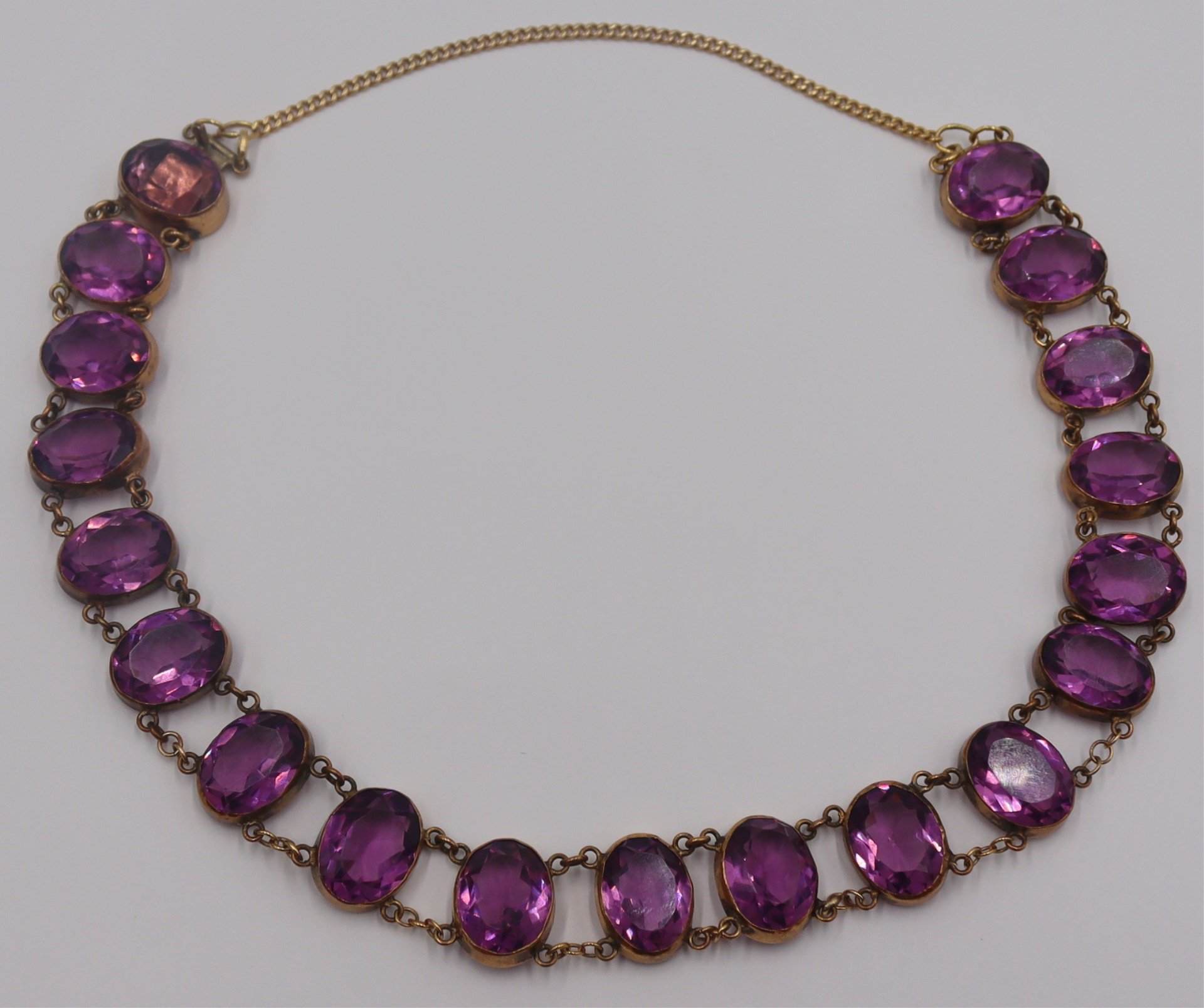 JEWELRY GILT SILVER AND AMETHYST 3bc595