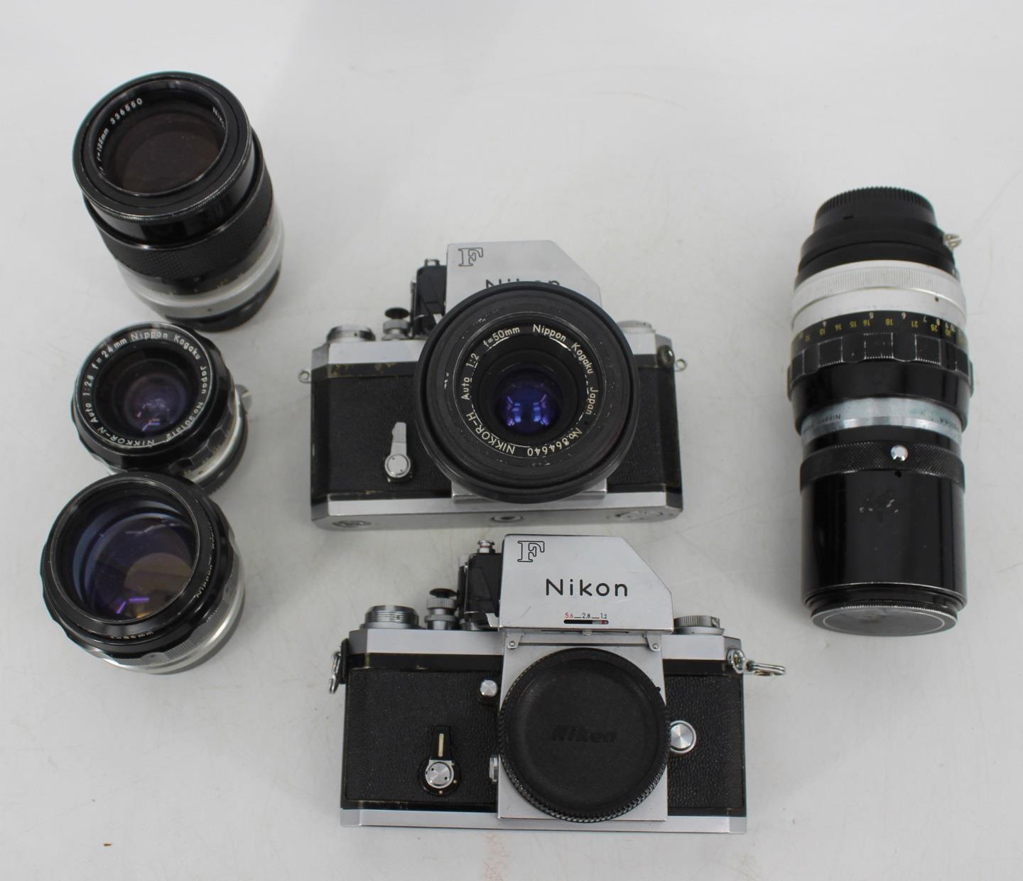 VINTAGE NIKON F LOT 2 BODIES  3bc65f