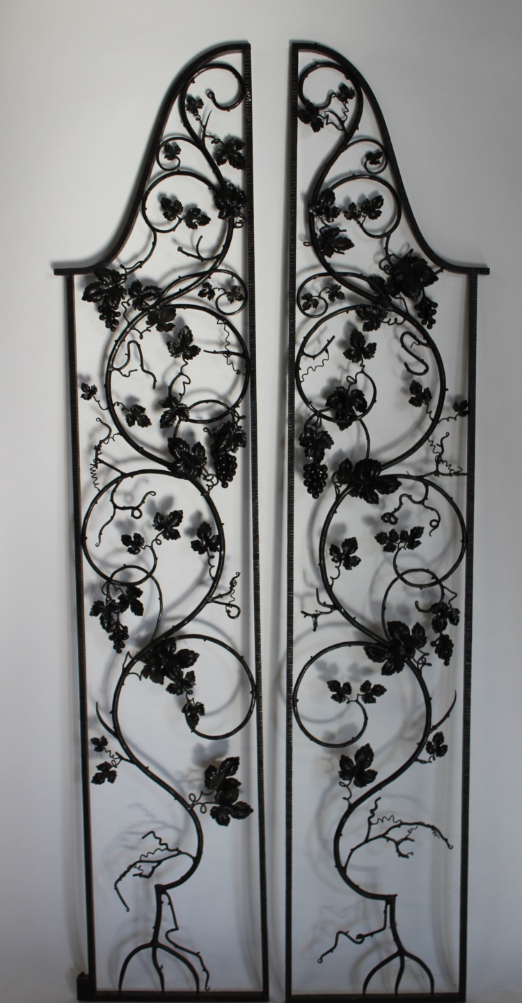 ANTIQUE WROUGHT IRON GATES WITH