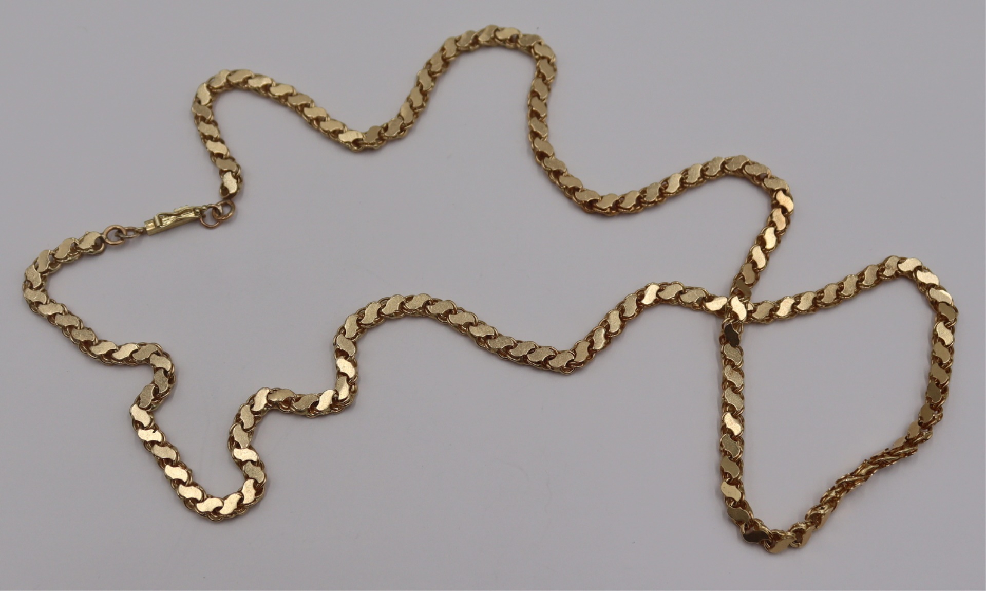 JEWELRY 14KT GOLD CHAIN LINK NECKLACE  3bc75c