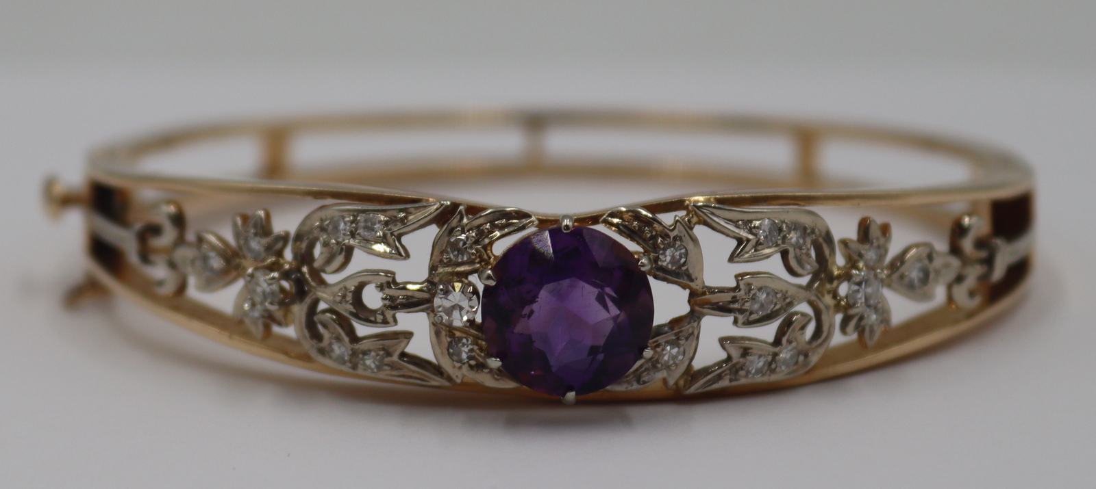 JEWELRY 14KT GOLD AMETHYST AND 3bc796