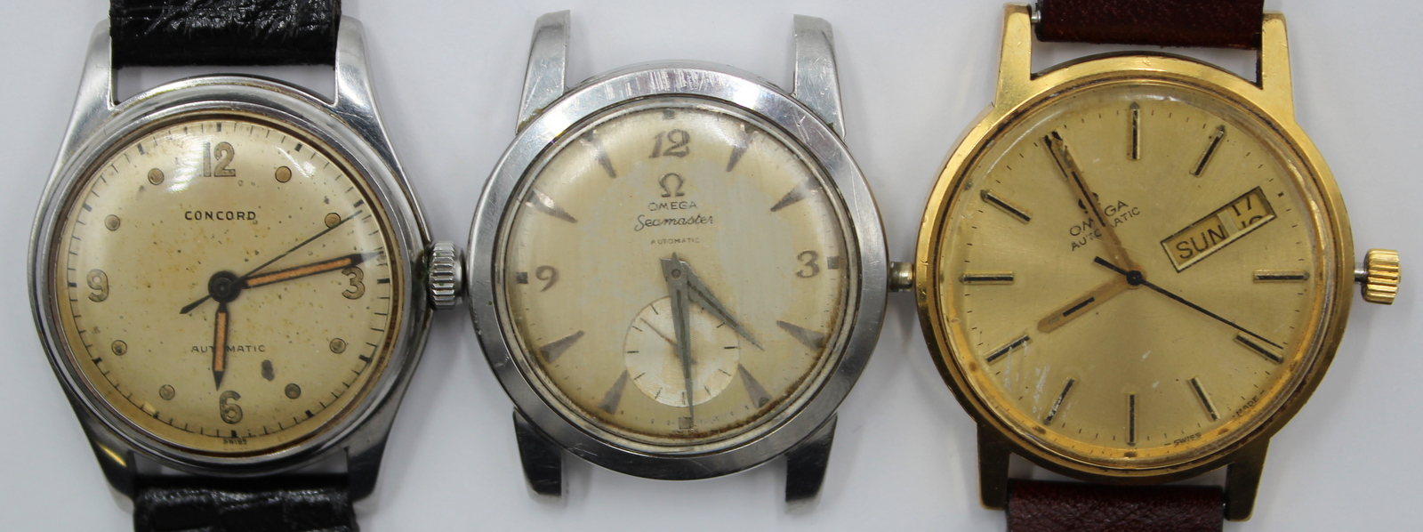 JEWELRY. (3) MEN'S AUTOMATIC WATCHES