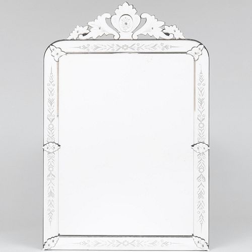 LARGE VENETIAN ETCHED GLASS MIRROR5