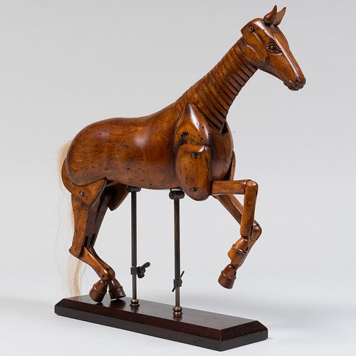 ARTICULATED WOOD MODEL OF A HORSERaised 3bc828