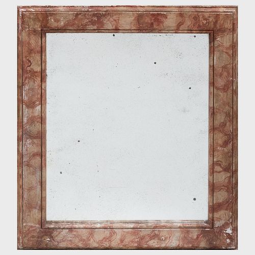 ITALIAN MARBLEIZED PAINTED WOOD