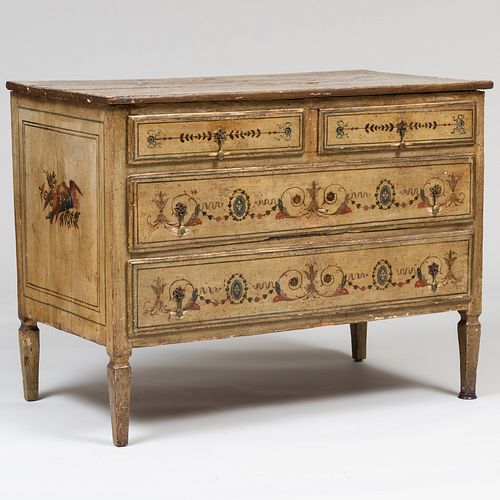 ITALIAN NEOCLASSICAL PAINTED CHEST 3bc84f