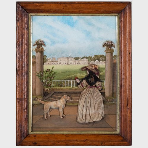 TWO VICTORIAN FRAMED PAPER FABRIC 3bc85d