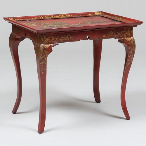 LOUIS XV STYLE CHINOISERIE RED 3bc9a9