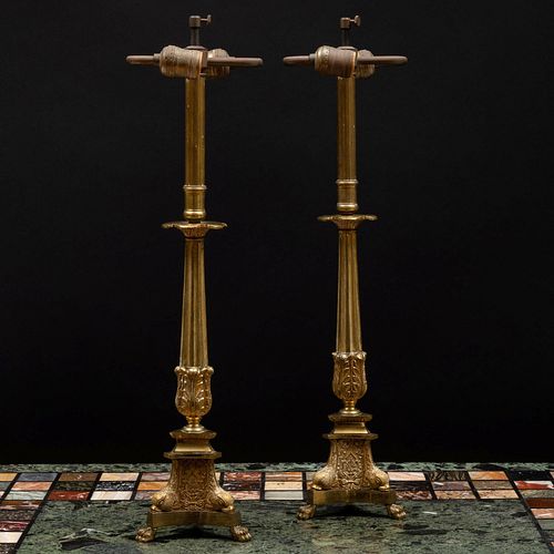 PAIR OF REGENCY STYLE GILT BRONZE 3bc9f4