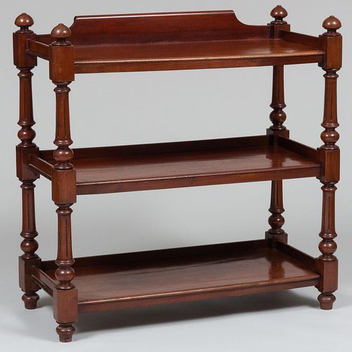 WILLIAM IV MAHOGANY THREE TIER