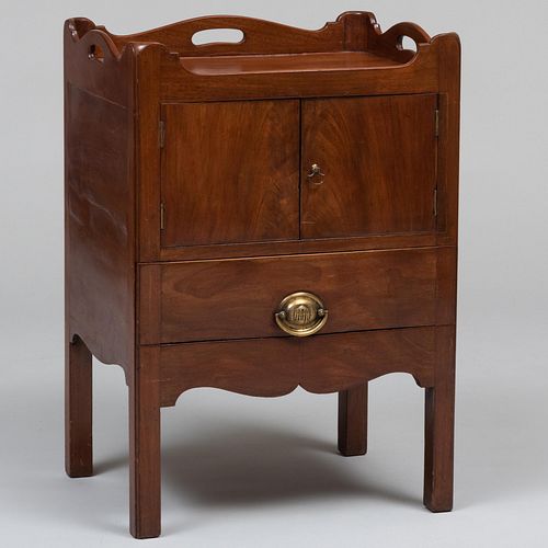 GEORGE III MAHOGANY BEDSIDE POT 3bca2c