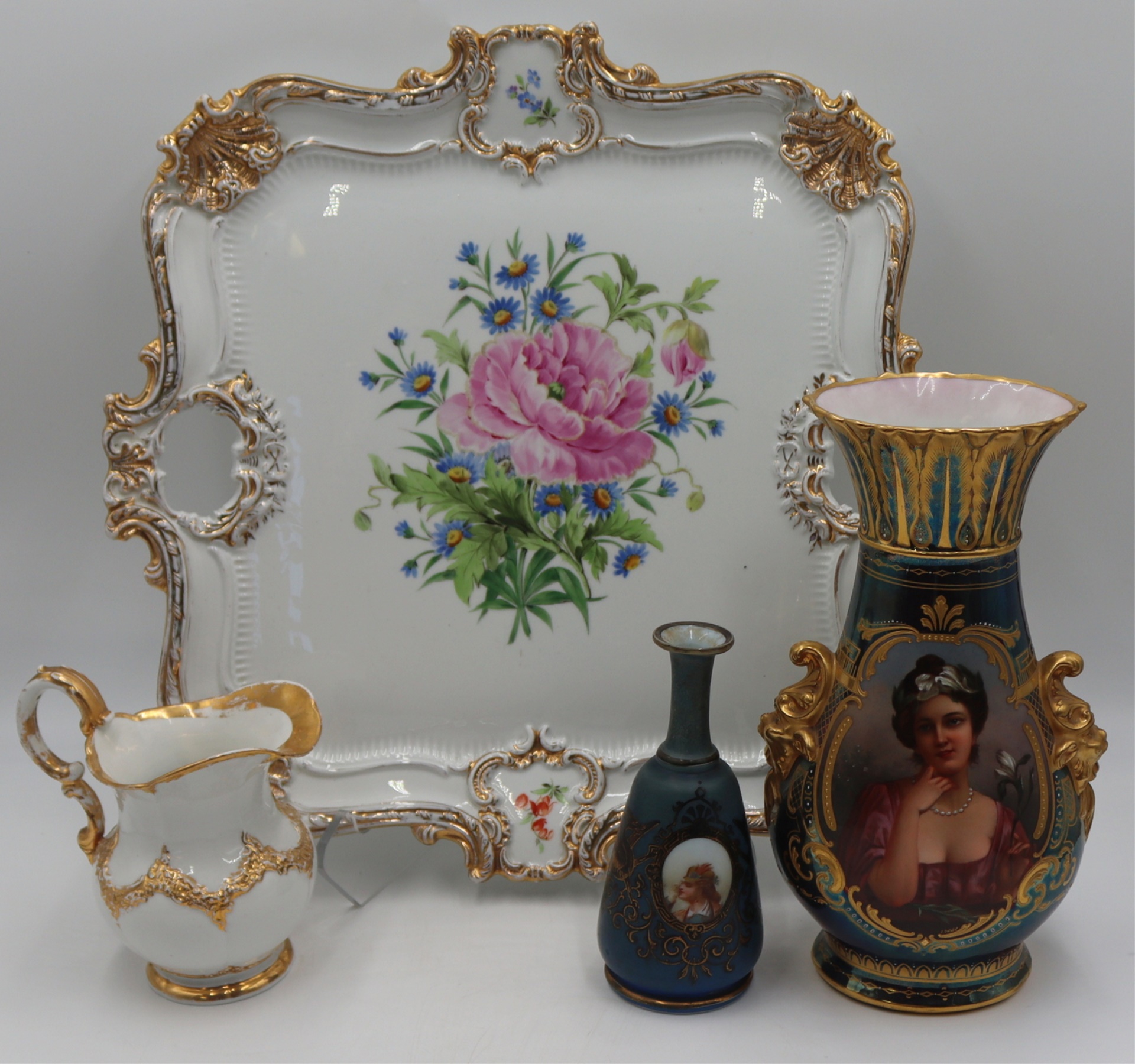 GROUPING OF MEISSEN AND ROYAL VIENNA.