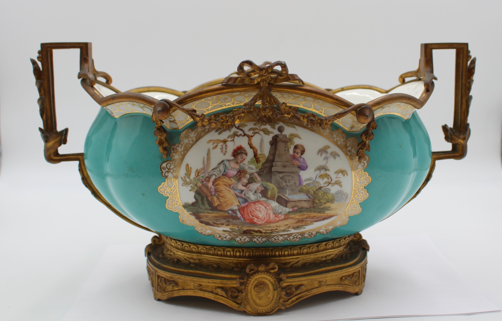 SEVRES BRONZE MOUNTED PORCELAIN