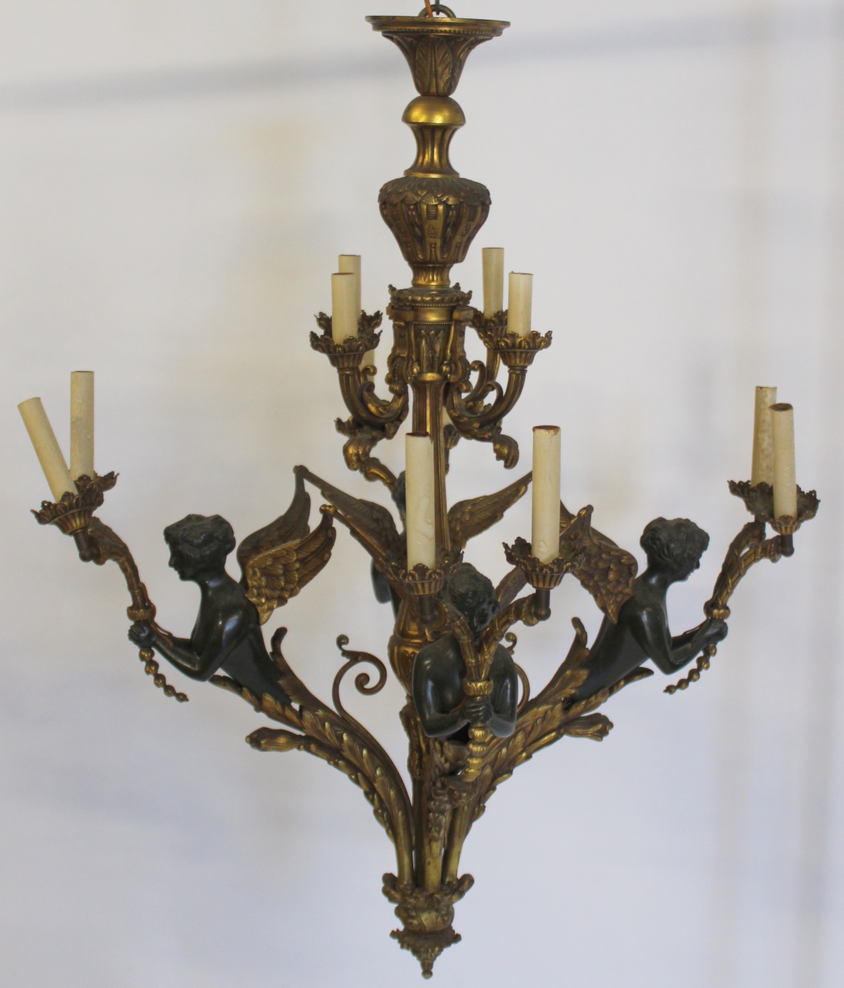 ANTIQUE GILT AND PATINATED BRONZE 3bcafe