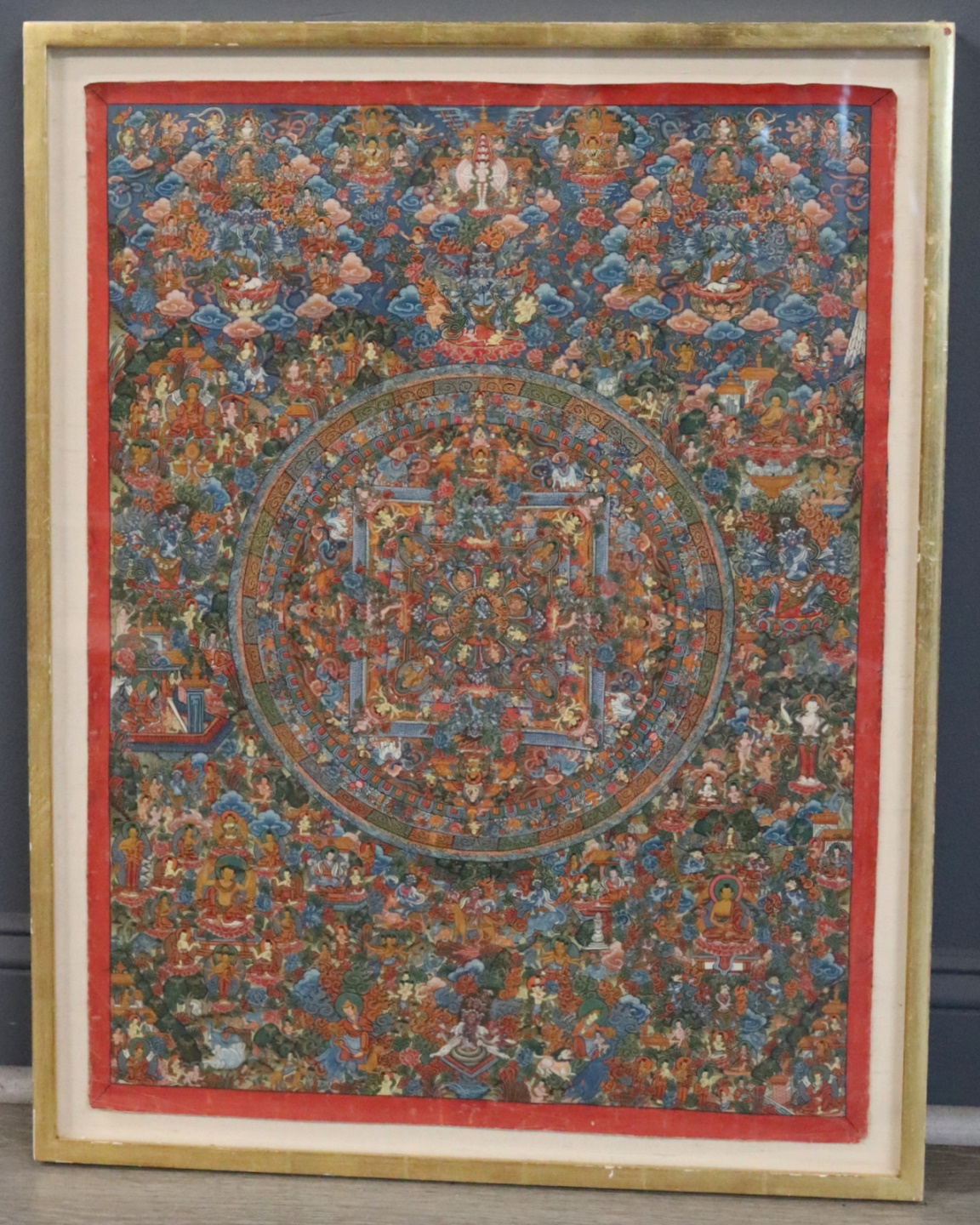 FRAMED TIBETAN THANGKA From a 3bcb2d