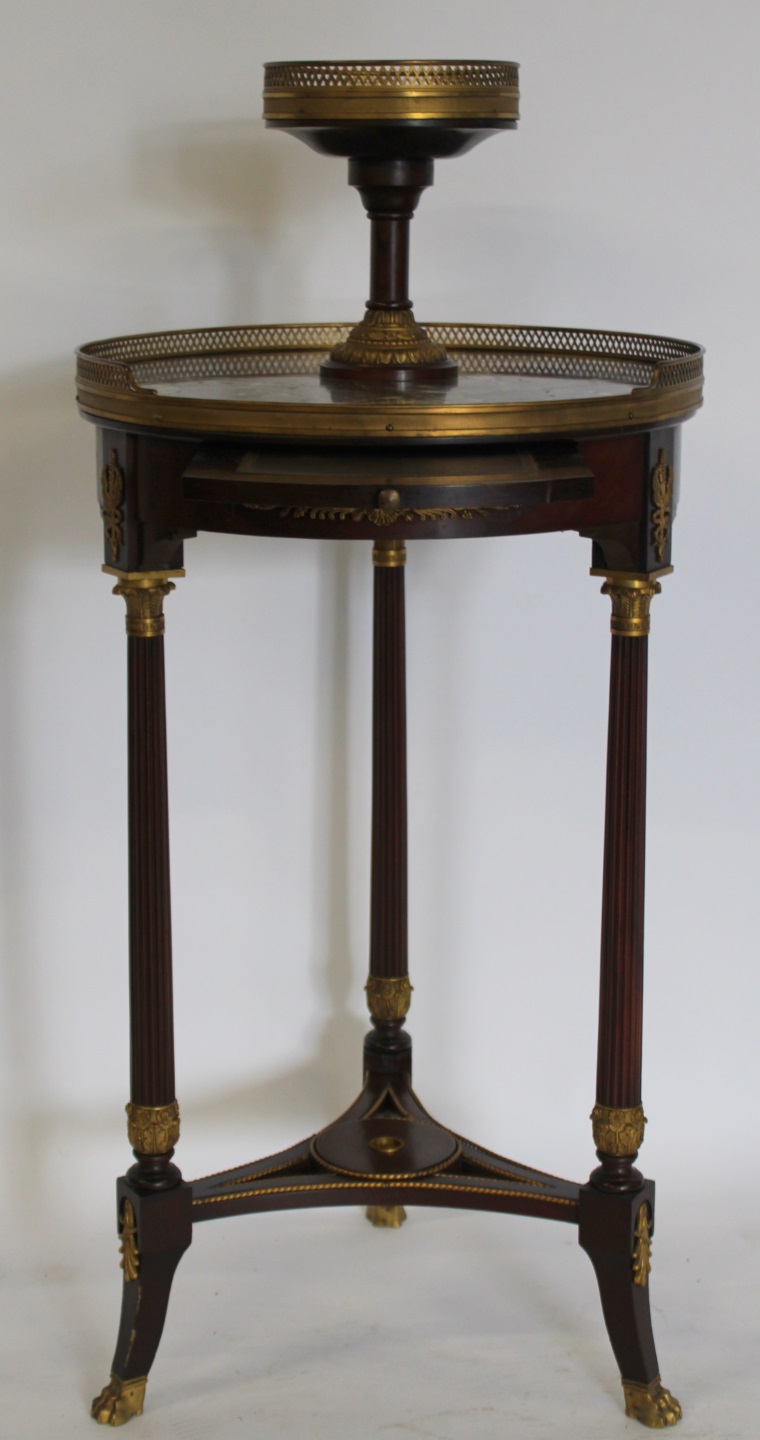 19TH CENTURY BRONZE MOUNTED 2 TIER