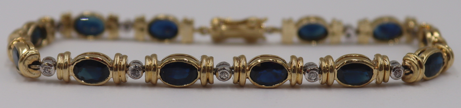 JEWELRY 18KT BI COLOR GOLD SAPPHIRE  3bcbe9