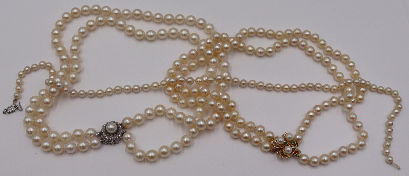 JEWELRY PEARL AND 14KT GOLD NECKLACE 3bcbed