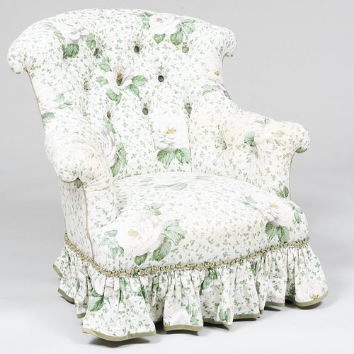 FLORAL COTTON TUFTED UPHOLSTERED 3bcd0c