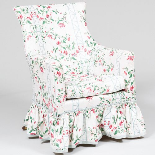 FLORAL COTTON UPHOLSTERED ARMCHAIR38 3bcd11
