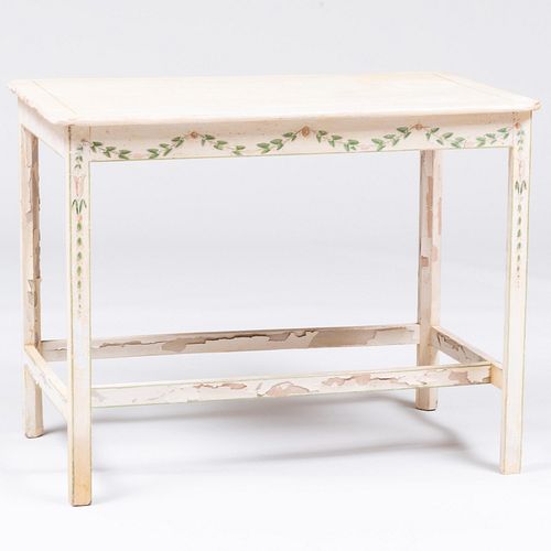 ENGLISH PROVINCIAL PAINTED TABLE29 1/2