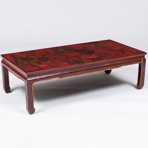 CHINESE RED LACQUER AND PARCEL GILT 3bcd95