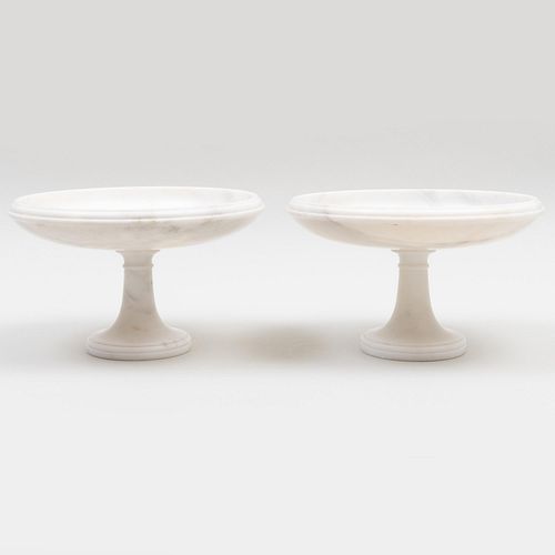 PAIR OF MARBLE TAZZAUnmarked 7 3bcda6