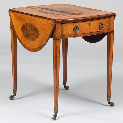 GEORGE III INLAID SATINWOOD PEMBROKE 3bcde3