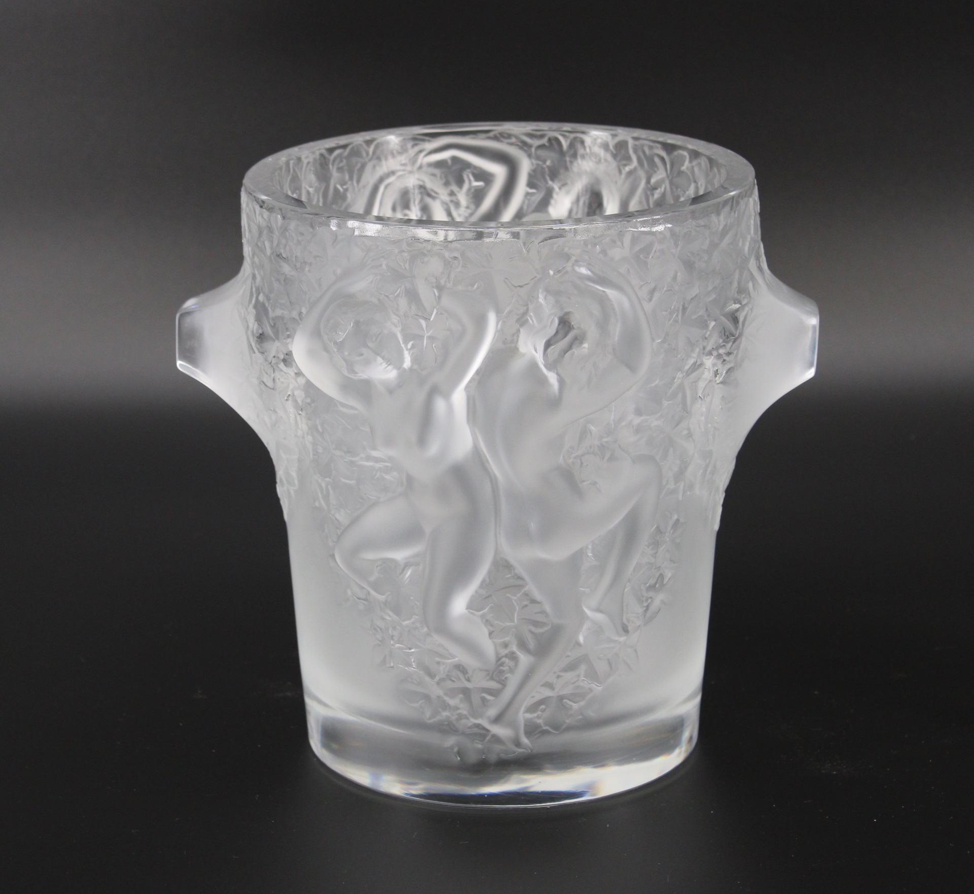 LALIQUE FRANCE SIGNED FROSTED GLASS 3bcebc