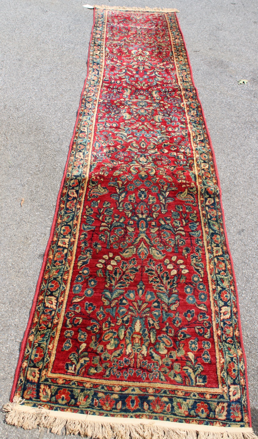 ANTIQUE AND FINELY HAND WOVEN SAROUK 3bcf32