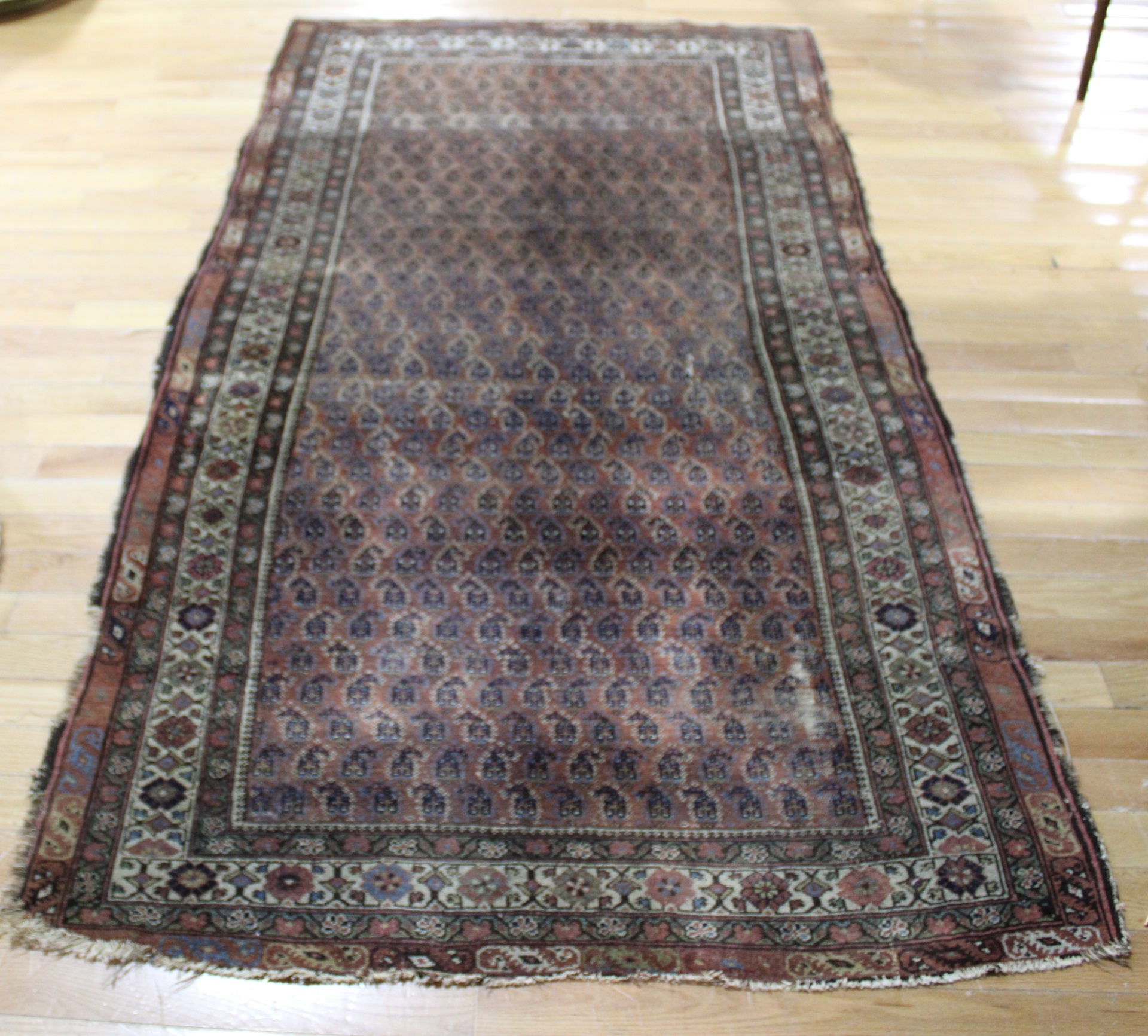 ANTIQUE AND FINELY HAND WOVEN AREA