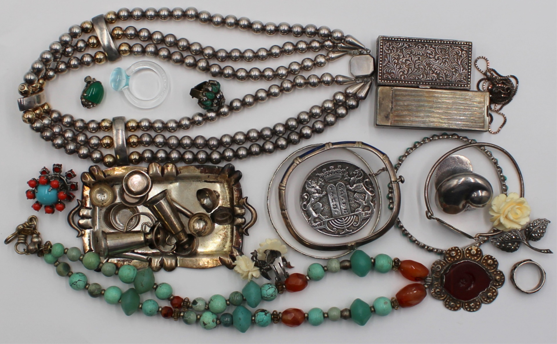 JEWELRY ASSORTED GROUPING OF STERLING 3bcfb9