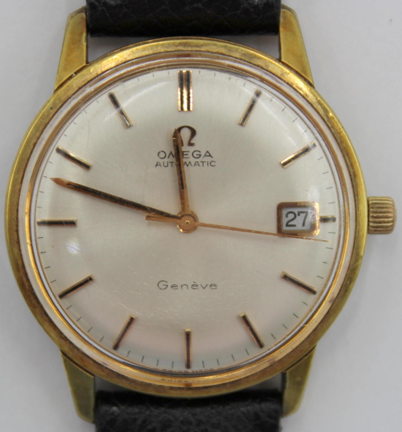 JEWELRY. MENS VINTAGE OMEGA WRISTWATCH.