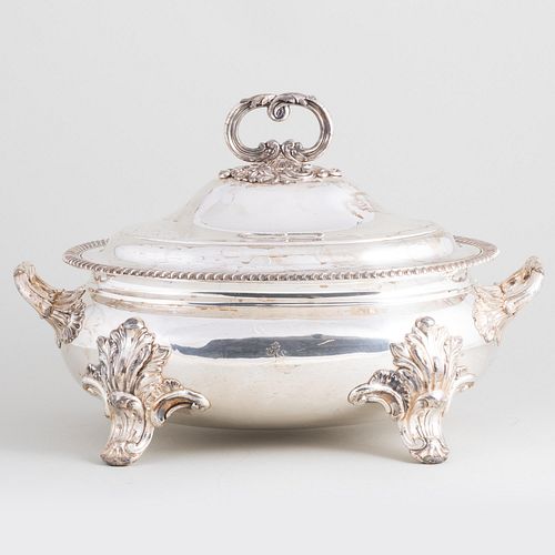 VICTORIAN SILVER PLATE TUREEN AND 3bd033