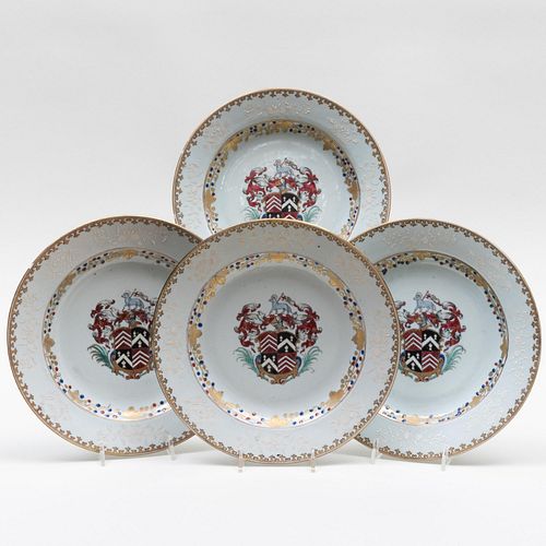 SET OF FOUR CHINESE EXPORT AMORIAL 3bd067