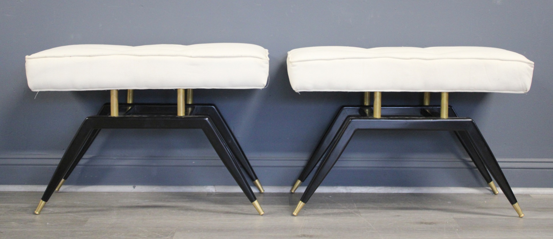 AN ART DECO STYLE PAIR OF EBONIZED 3ba97c