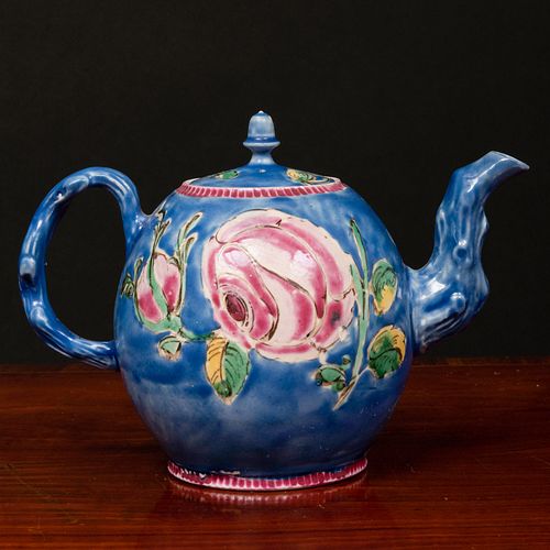 STAFFORDSHIRE BLUE GLAZED SALT 3ba9aa