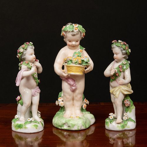 GROUP OF THREE ENGLISH PORCELAIN 3baa0b