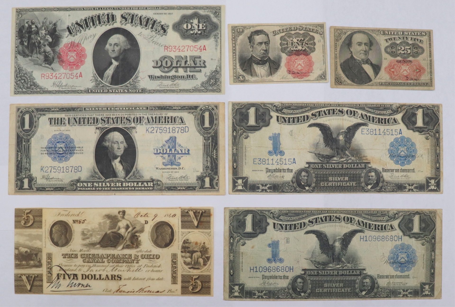 U S PAPER MONEY GROUPING Including 3baa26
