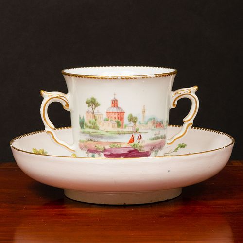 CHELSEA PORCELAIN TWO HANDLE CHOCOLATE