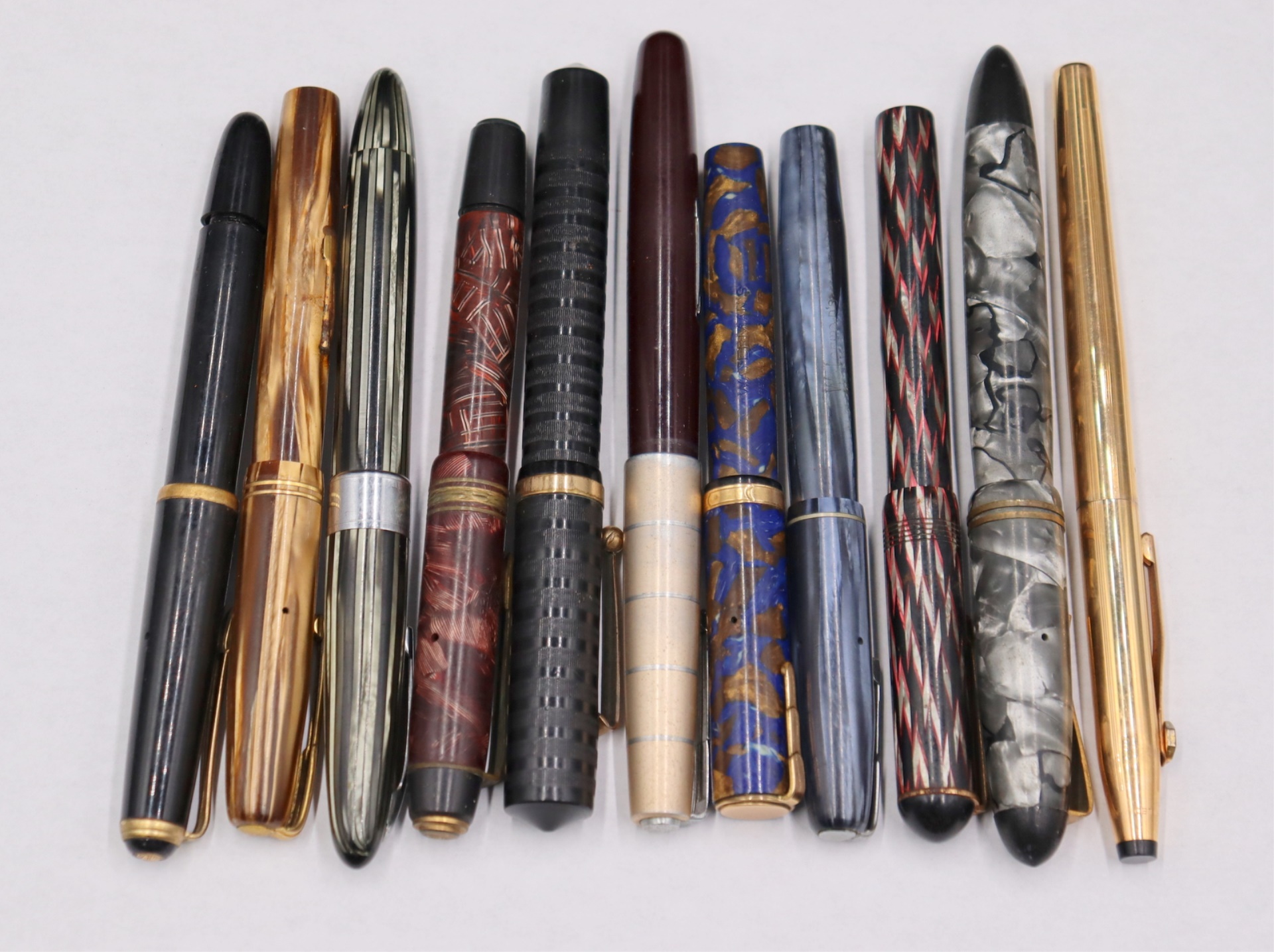 JEWELRY 9 VINTAGE FOUNTAIN PENS 3baa99