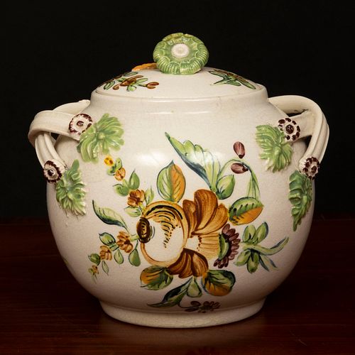 ENGLISH ENAMELED EARTHENWARE SUGAR 3baaf0