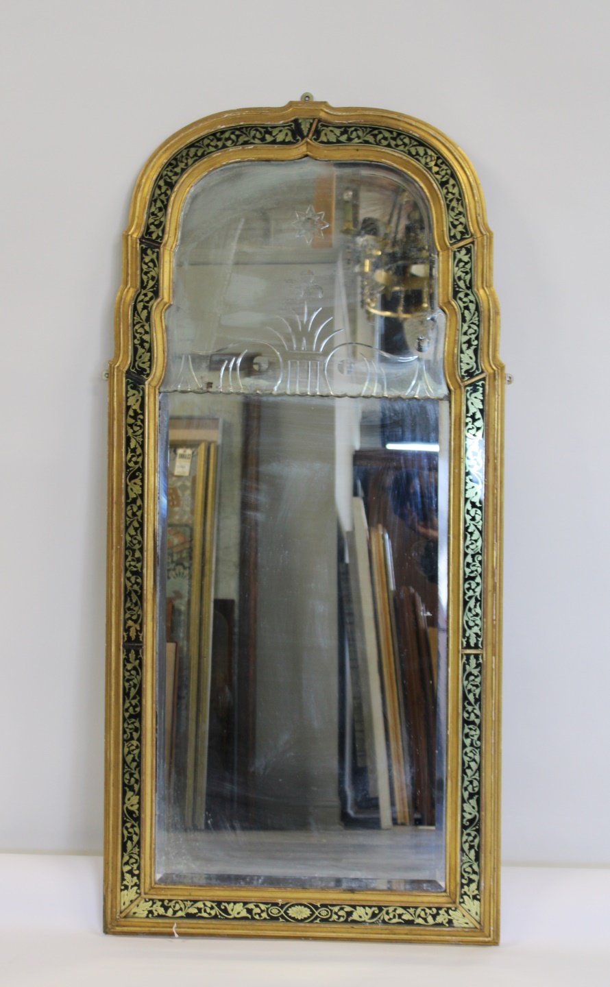 18 19TH CENTURY GILTWOOD MIRROR 3babb1