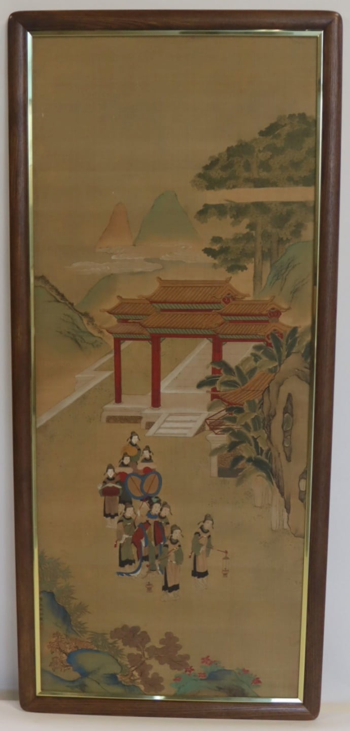 SIGNED CHINESE PAINTING ON SILK  3bac17