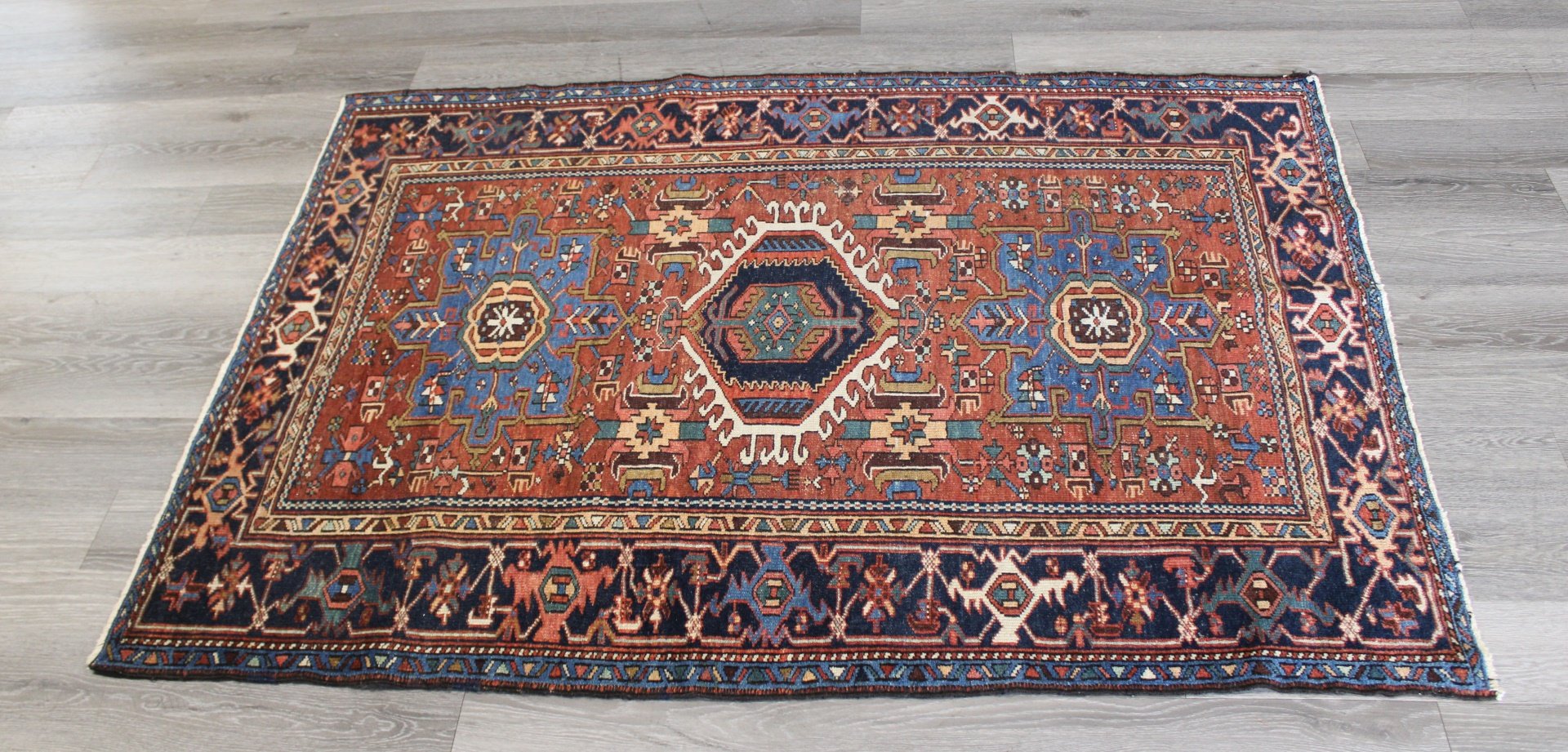 ANTIQUE AND FINELY HAND WOVEN HERIZ 3bac3a