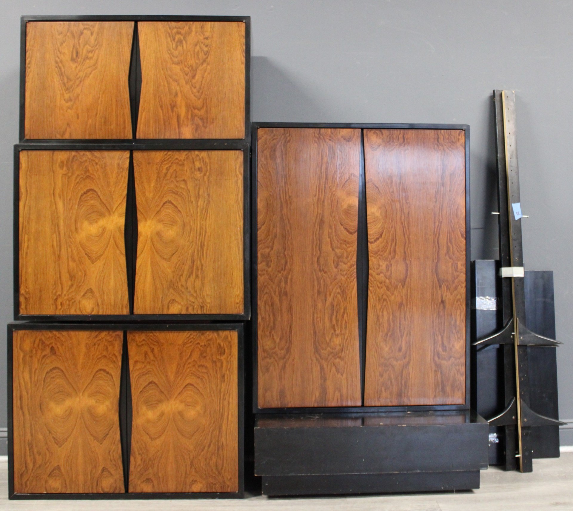 MIDCENTURY EBONISED & ROSEWOOD