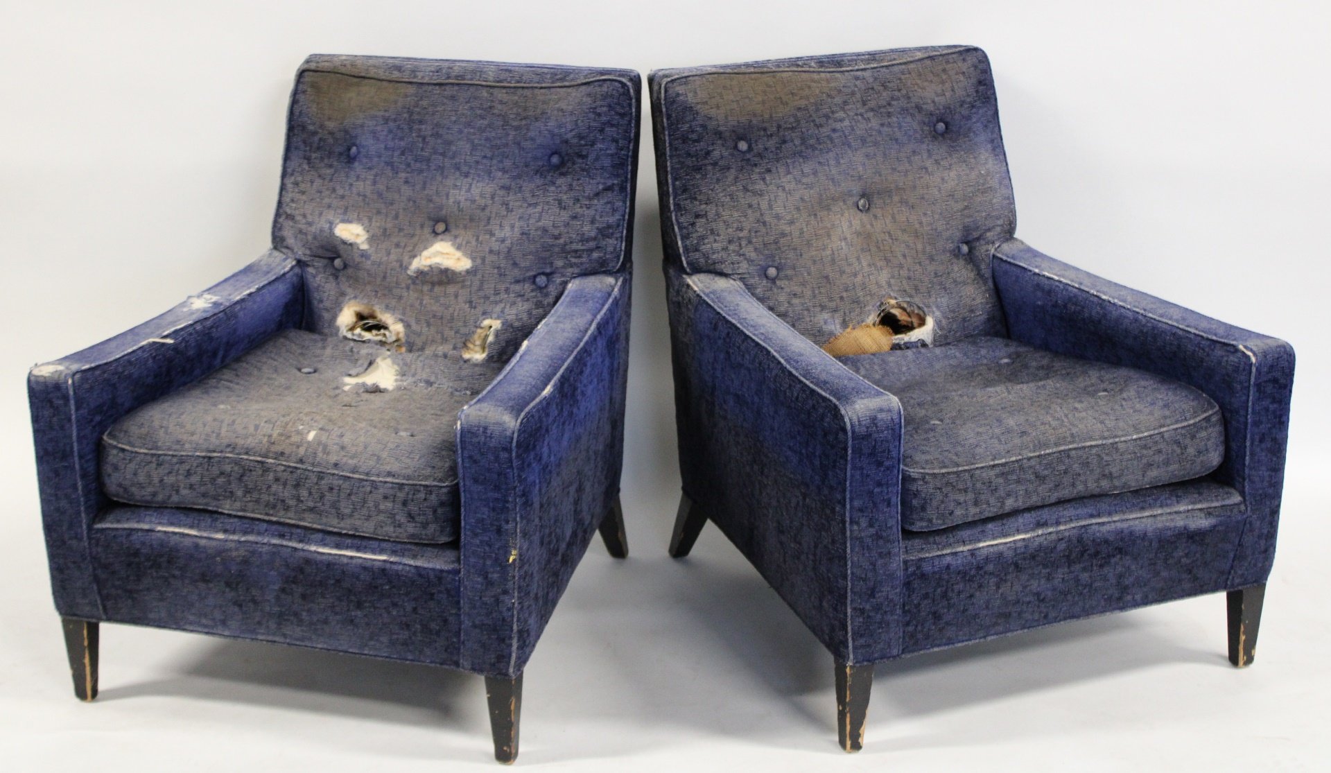 ATTR PAUL MC COBB PAIR OF UPHOLSTERED 3bac81